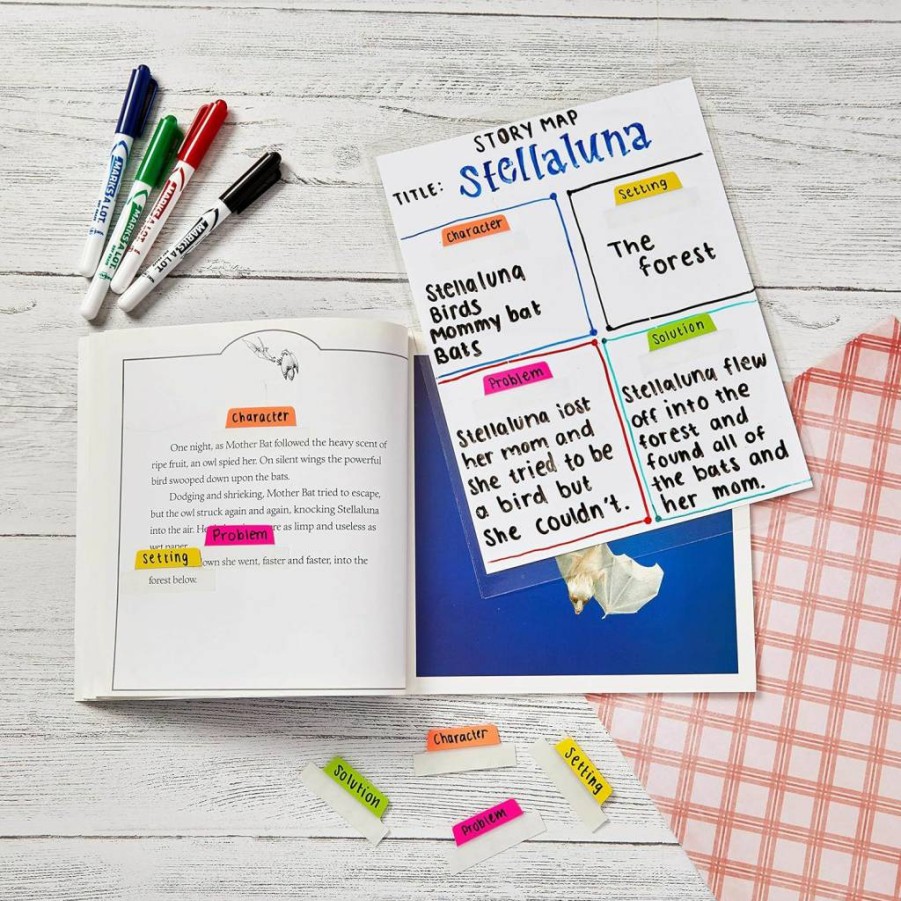 AVERY Dry Erase Markers 6-Color Set, Low Odor Bullet Tip Whiteboard Markers for Classroom & Office (24481)