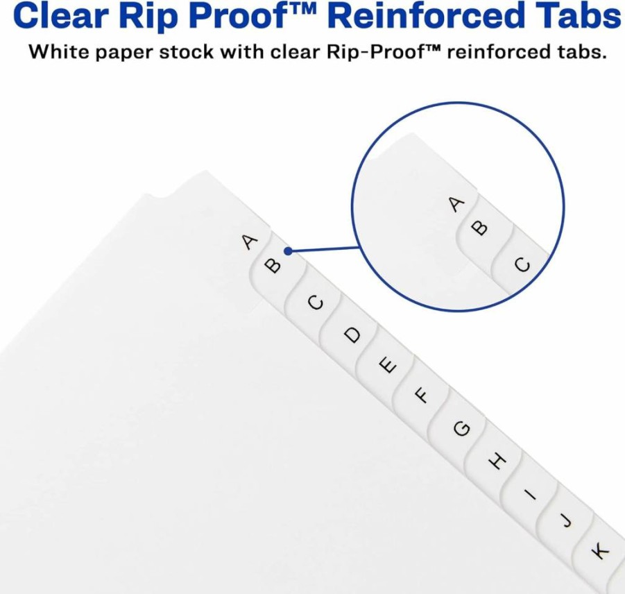 AVERY 01700 Legal Exhibit Dividers, 25-Tab Allstate Style Set for 3-Ring Binders, 1 Divider Set