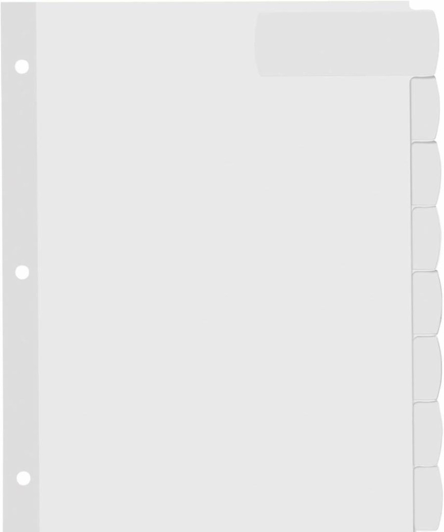 AVERY 14439 Big Tab Printable Large White Label Dividers, 8 Tabs per Set, 4 Sets, Easy Peel for Organizing Files