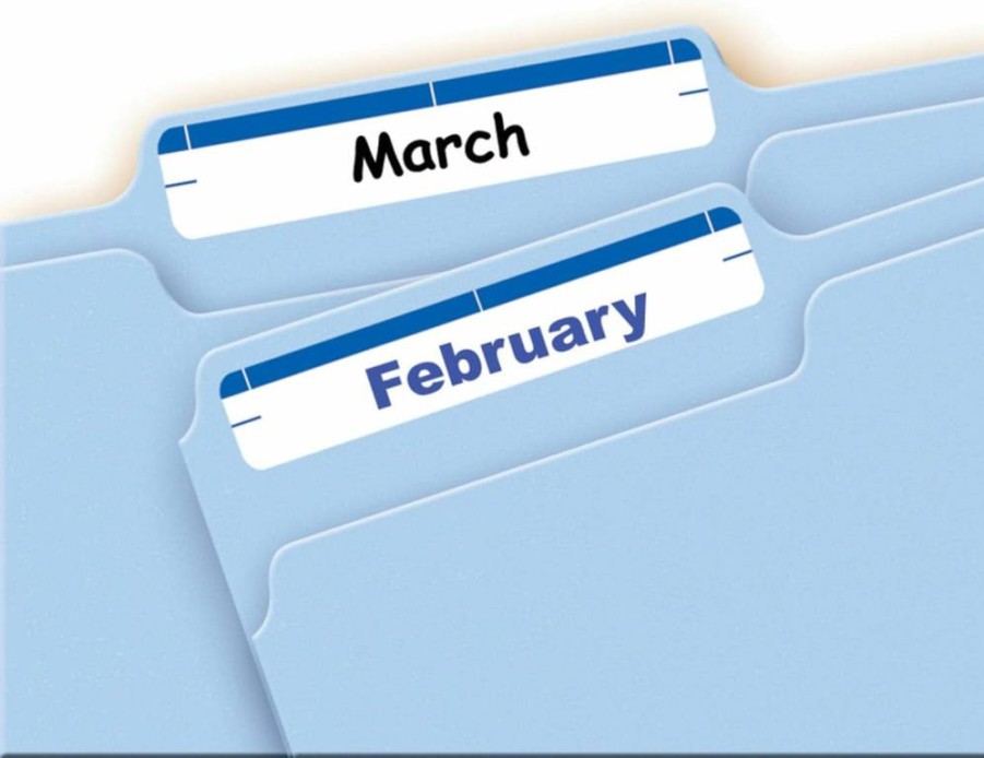 Avery 5200 Easy Peel File Folder Labels, 2/3" x 3-7/16", White/Blue, 252 Labels per 4" x 6" Sheet, Print & Handwrite