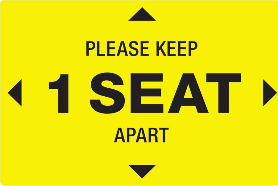 AVERY "Area Closed" Preprinted Safety Decals, 4" x 6" Red Removable Wall Signs, Tear & Water Resistant, Pack of 10 (83071)