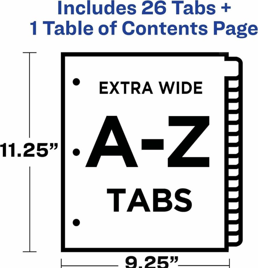 AVERY Write & Erase Plastic Binder Dividers with 5 Tabs, Reusable Pocket Dividers for 3-Ring Binders, Multicolor Tab Set, Compatible with Sheet Protectors (16176)