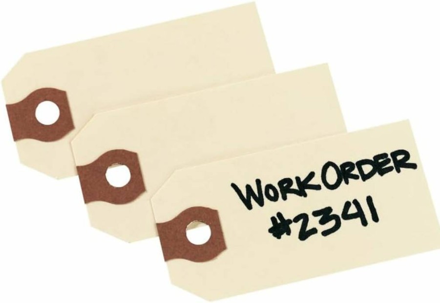 Avery 12301 Manila Shipping Tags, 2-3/4" x 1-3/8", 11.5 Pt. Stock, Unstrung Hang Tags, Pack of 1,000