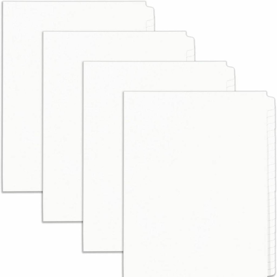 Avery 11959 Letter-Size Legal Exhibit Binder Dividers, 25-Tab Set with White Unlaminated Standard Collated Tabs