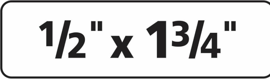 AVERY Removable ID Labels 6467, 0.5" x 1.75" Size, 5-Pack with Sure Feed Technology for Easy Printing and Peeling