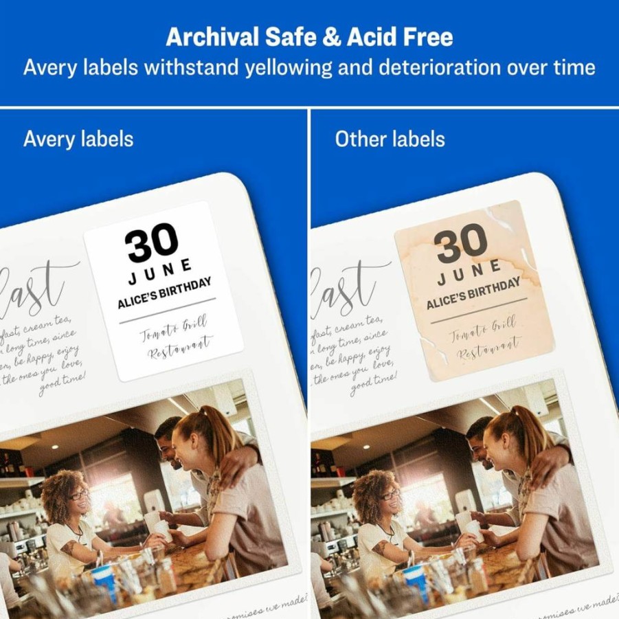 AVERY 6583 Easy Peel Oval ID Labels, 1.5" x 2.5", 270 Count, Permanent Adhesive, Sure Feed Technology, Edge-to-Edge Printing