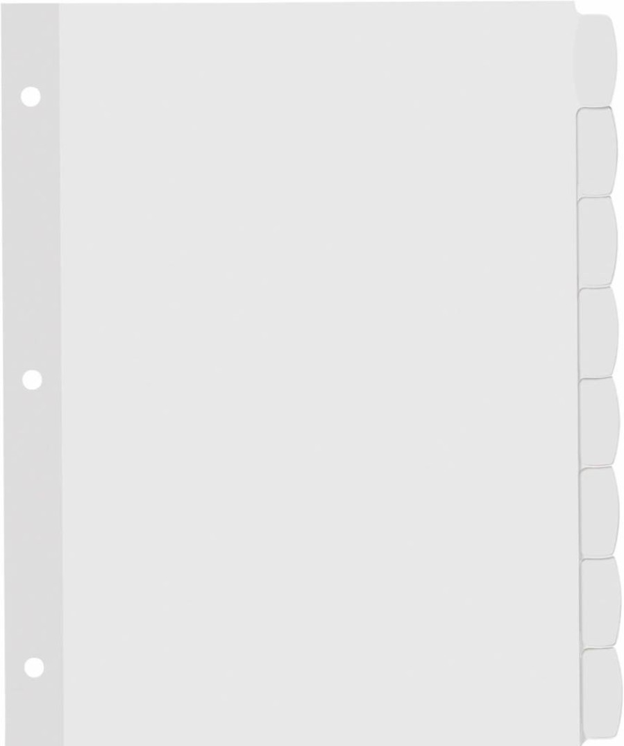 AVERY 14433 Big Tab Printable White Label Dividers, 8 Tabs per Set, 4 Sets, Easy Peel for Organizing Files and Documents