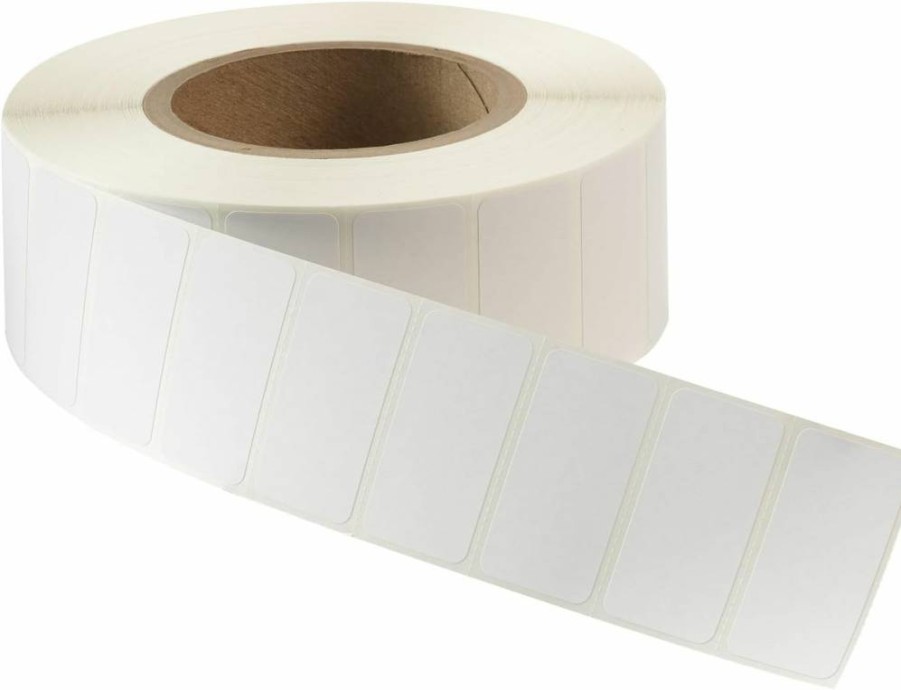 AVERY 4130 Direct Thermal Labels, 1" x 2", White, 3" Core, 4 Rolls (3,000 Labels/Roll, 12,000 Total), Thermal Printable Blank Sticker Labels