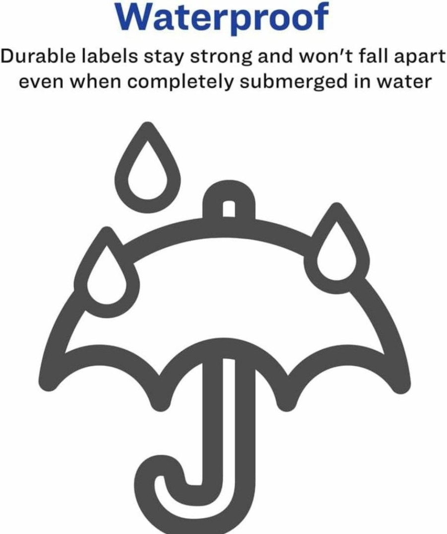 Avery 95526 Ultrahold Waterproof Labels 5.5" x 8.5" for Laser Printers - Case of 1,000 Sheets