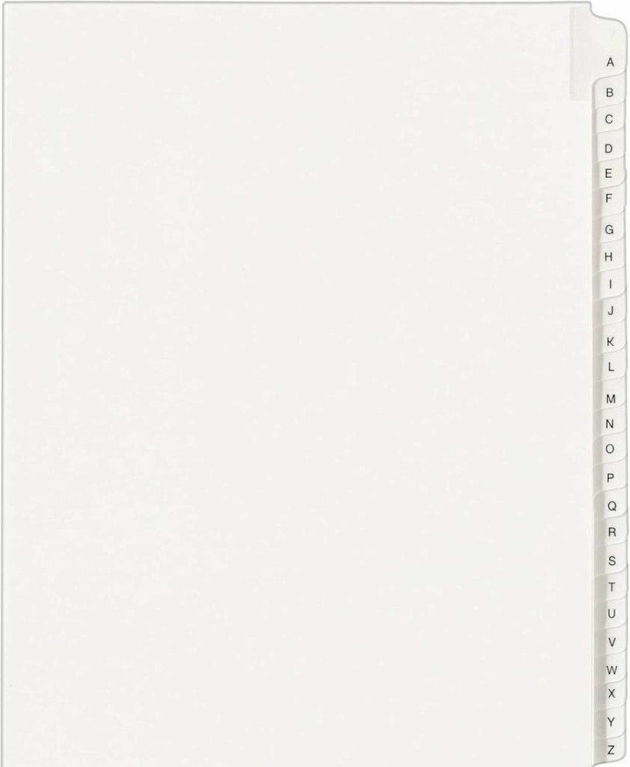 AVERY A-Z Legal Exhibit Dividers, 26 Side Tab Unpunched Dividers per Set, Helvetica Font, 3 Sets (21874) for Any Binding System