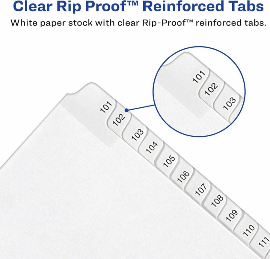 AVERY 01704 Legal Dividers, Letter Size Side Tab, 76-100 Tab Set, Allstate Collated, Organizer for Binders