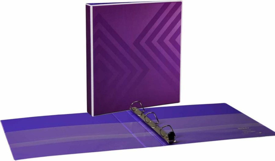 Avery 1 Inch 3-Ring Binder with Slant Rings, Heavy-Duty Black Binder for School or Office (03218)