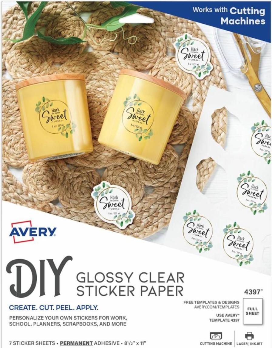 AVERY 8.5" x 11" Durable Waterproof Labels, 10-Pack, Oil-Tear-Resistant for Laser/Inkjet Printing