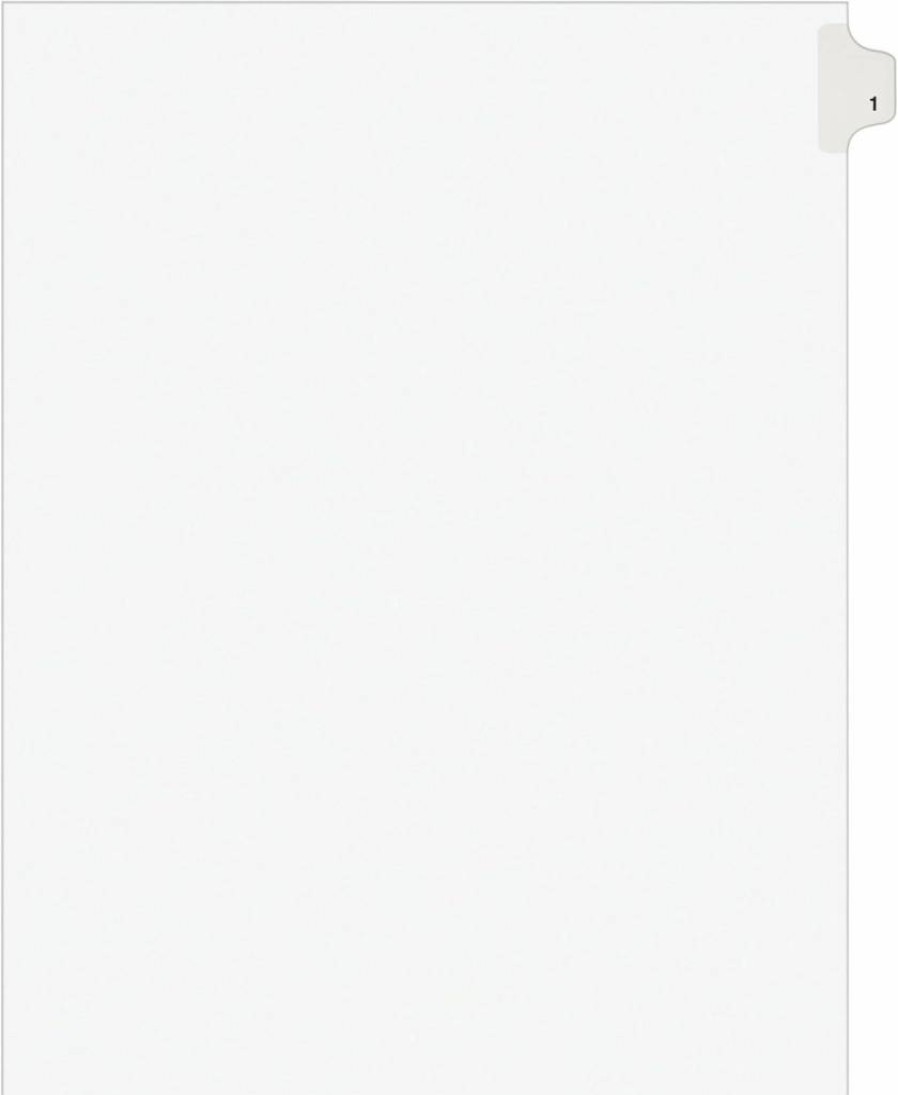 AVERY Legal Exhibit Dividers, Side Tab, 8.5" x 11", 25-Pack (11911) for Organizing Court Documents
