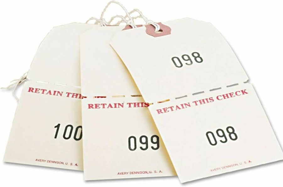 AVERY 18670 Manila Auto Park Tags, 4.75" x 2.38" Duplicate Parking Permits, Box of 500