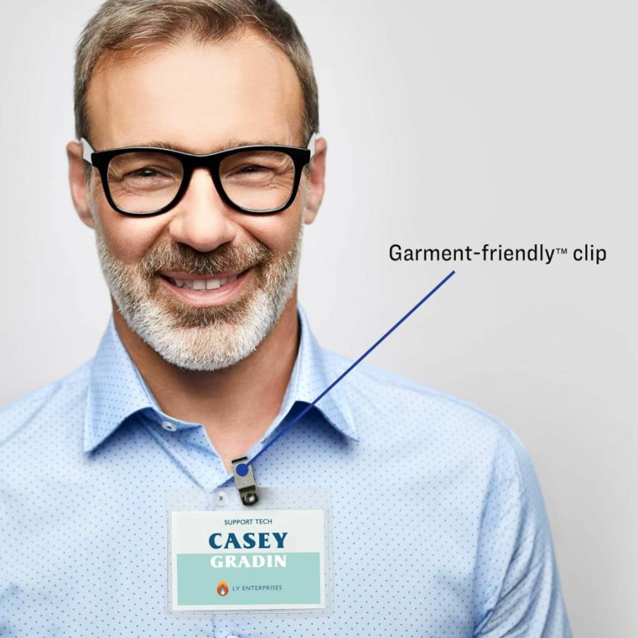 Avery 5392 Printable Name Badge Inserts, 3" x 4" White Name Tags, Laser/Inkjet Compatible, 300-Pack, Customizable for Professional Use