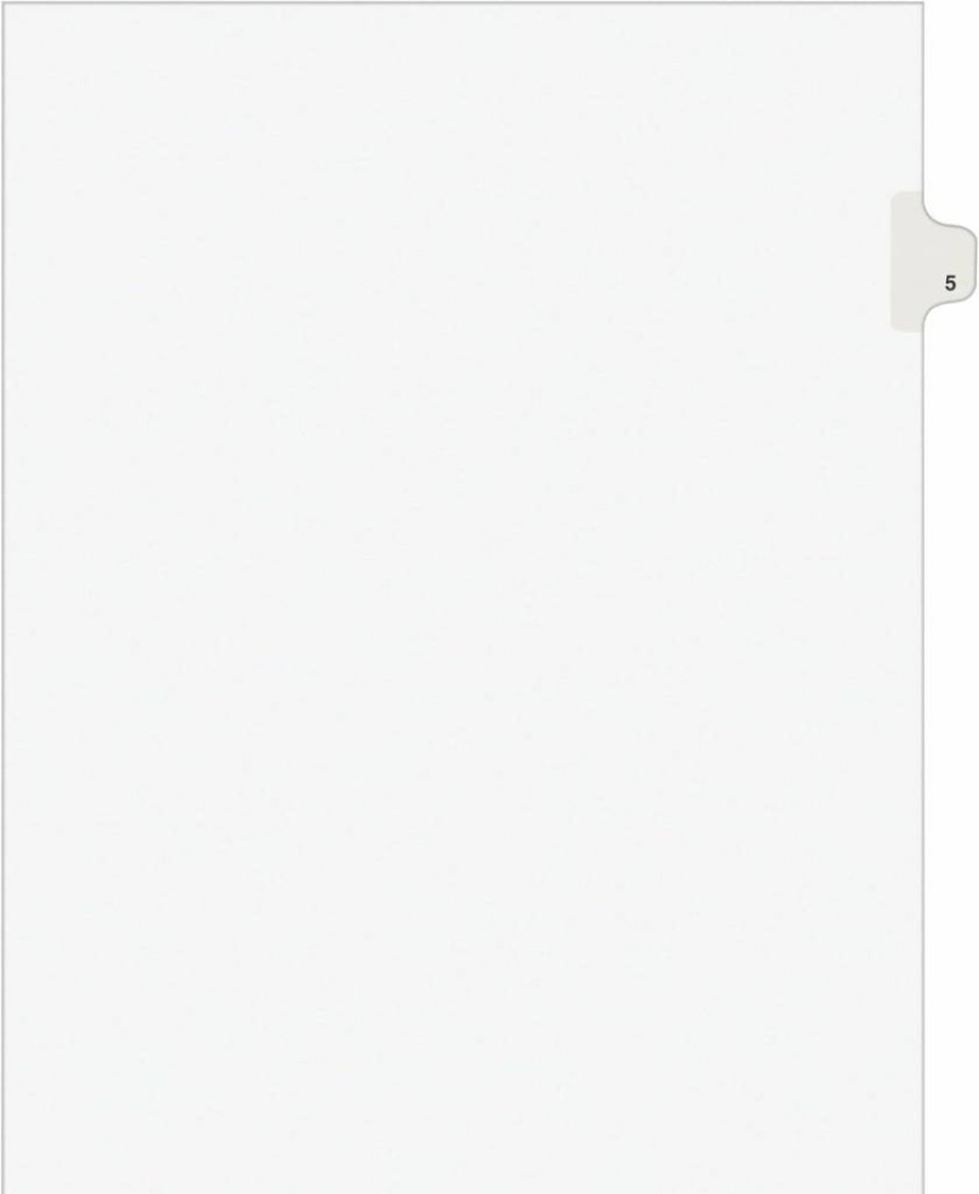 AVERY Legal Exhibit Dividers with Side Tabs, 8.5 x 11 Inches, Pack of 25 (Style 11915) for Organizing Court Documents