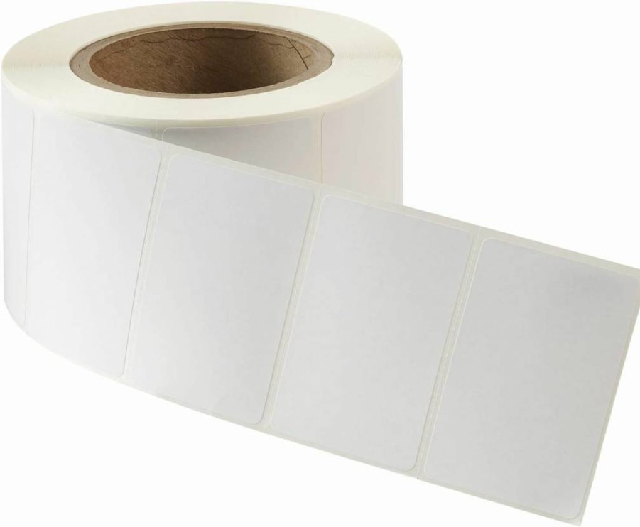 Avery 4132 Industrial Direct Thermal Labels, 3" x 2", White, 3" Core, 4 Rolls (1,000 Labels/Roll), 4,000 Total, Compatible with Thermal Printers