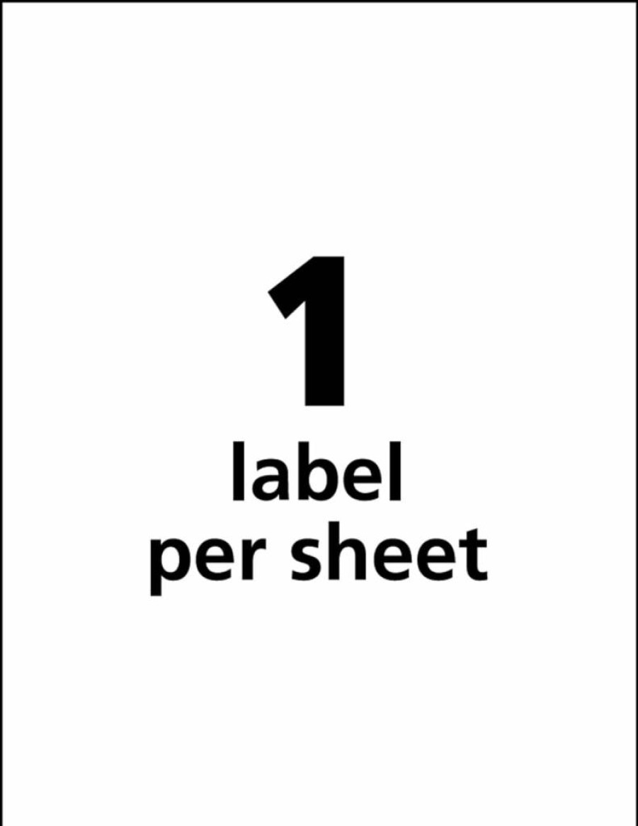Avery Ultra Duty GHS Chemical Labels for Inkjet Printers, Waterproof, UV Resistant, 8.5" x 11" Sheet (60521) - OSHA Compliant Hazard Safety Labels