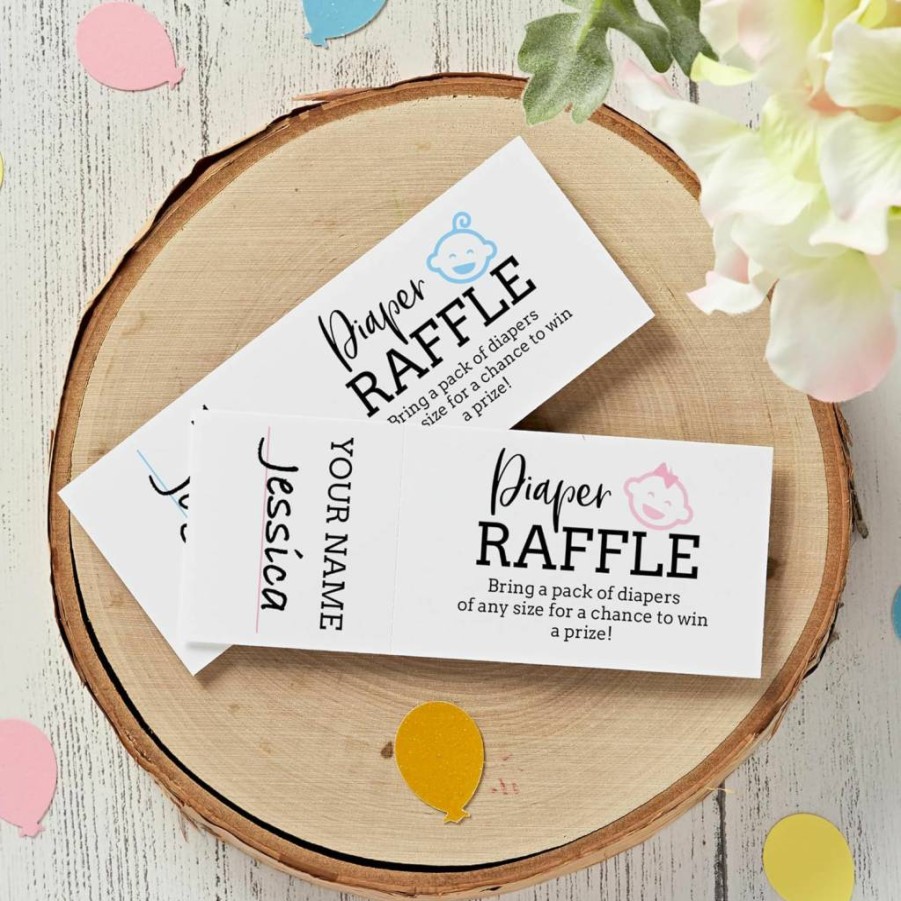 AVERY 16431 Printable Raffle Tickets, 2.125" x 5.5" Size, 200 Sheets for Laser/Inkjet Printers, White Event Entry Tickets for Parties & Fundraisers