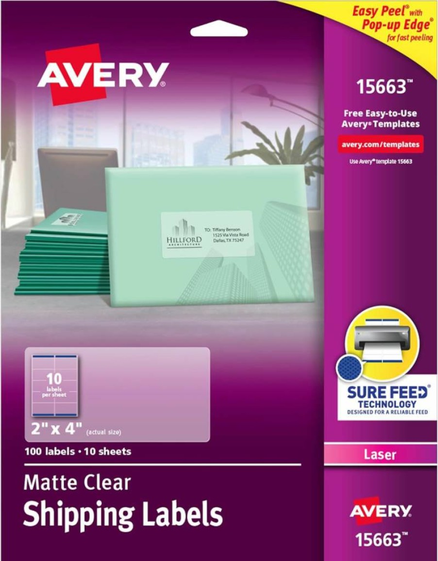 AVERY 15663 Printable Shipping Labels 2