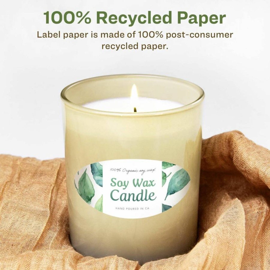 Avery Recycled Matte White Oval Labels 1.5" x 2.5" - Eco-Friendly Permanent Adhesive, Laser/Inkjet Printable, 450 Count
