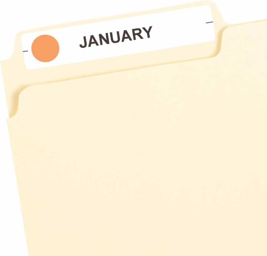 AVERY Neon Orange 1/2 Inch Round Removable Color-Coding Dot Stickers, 840 Non-Printable Labels for Organization (5062)