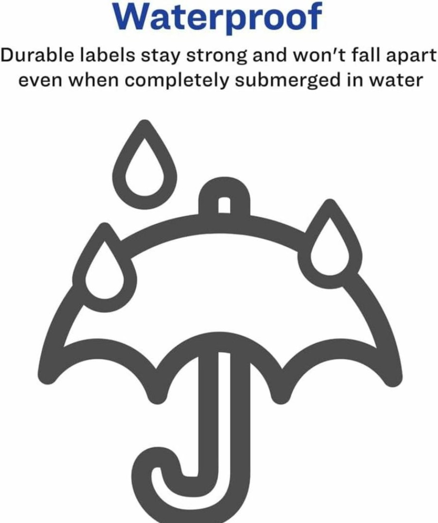 AVERY 5524 Waterproof Printable Shipping Labels, 3.33" x 4", White, 300 Blank Mailing Labels with Sure Feed Technology for Laser/Inkjet Printers