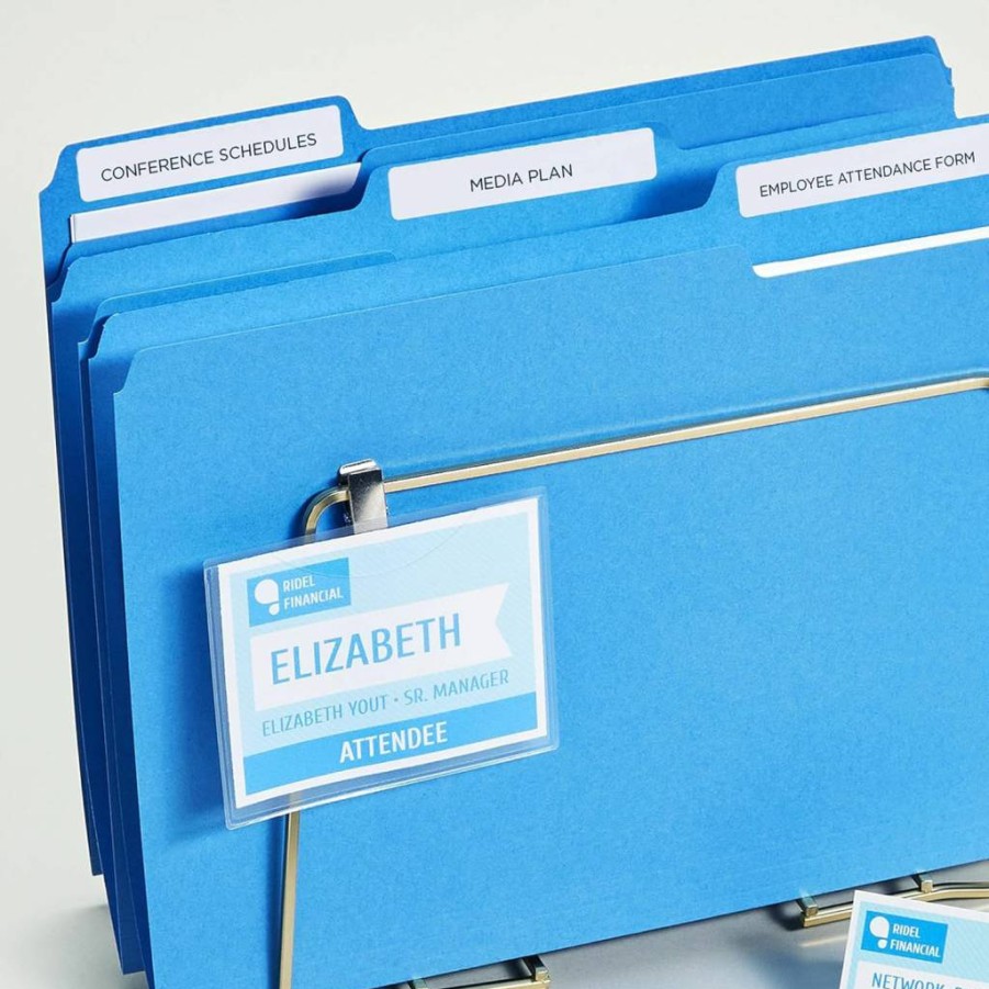 Avery Trueblock Permanent File Folder Labels, 2/3" x 3-7/16", Laser/Inkjet Compatible, 2-Pack (300 Total Labels) - 28593