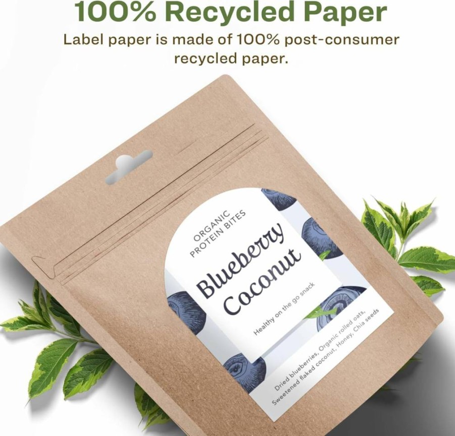 Avery Recycled Matte White Arched Labels 4.75" x 3.5" - Eco-Friendly, Permanent Adhesive, Print-To-The-Edge, Laser/Inkjet Printable, 100-Pack