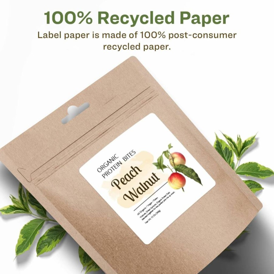 Avery Recycled Matte White Square Labels 2" x 2" - Eco-Friendly, Print-to-Edge, Permanent Adhesive, Laser/Inkjet Printable, 300-Pack