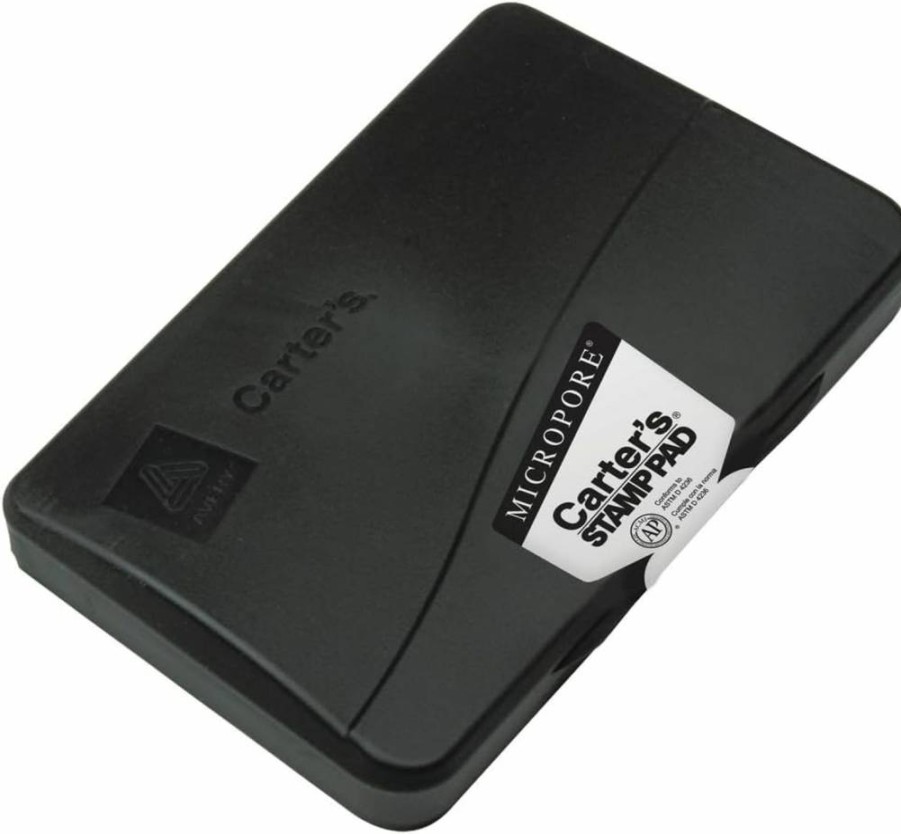 AVERY Black Ink Stamp Pad, 3.15" x 6.12" Micropore Stamp Pad for Stamping and Crafting (Model 21282)