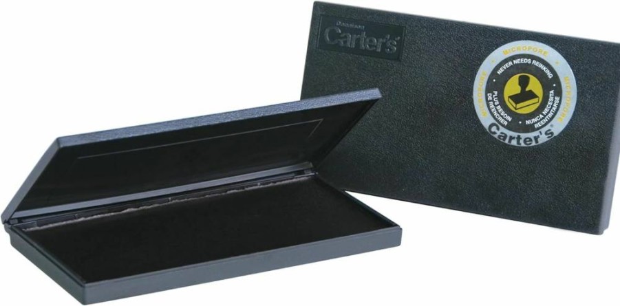 AVERY Black Ink Stamp Pad, 3.15" x 6.12" Micropore Stamp Pad for Stamping and Crafting (Model 21282)