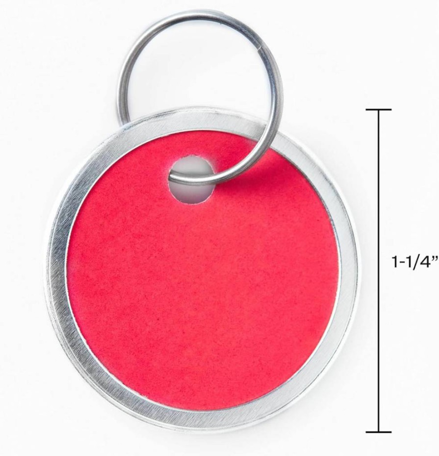AVERY 1.25 Inch Metal Rim Key Tags with Split Rings, 25-Pack Assorted Colors (11020)