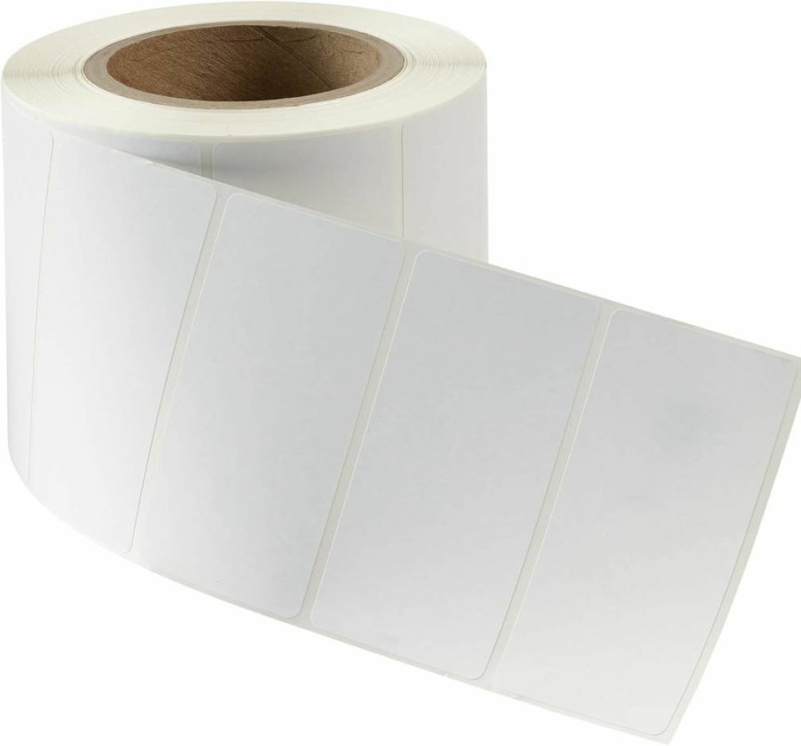 Avery 4133 Industrial Direct Thermal Labels, 4" x 2", White, 3" Core, 1000 Labels per Roll, 2 Rolls (2000 Total), Compatible with Thermal Printers