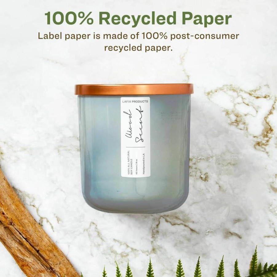 AVERY Recycled Matte White Labels 2" x 2-5/8" - Eco-Friendly Permanent Adhesive, Laser/Inkjet Printable, 375 Pack