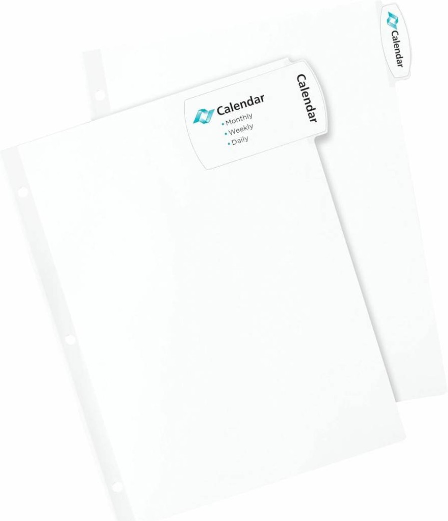 AVERY 5-Tab Printable White Binder Dividers with Easy Peel Labels, 20 Sets (14434) for 3-Ring Binders